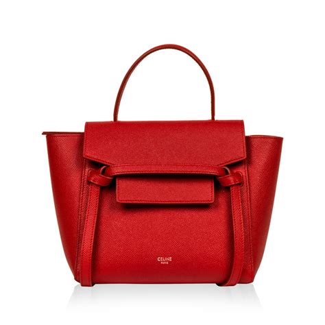 celine nano red bag|Celine nano bag price.